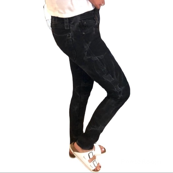 ROCK Revival Rare Black Bat Skinny Jeans Size 25 - Picture 2 of 16